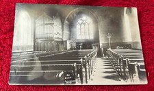 RPPC  Silsden Church Interior Yorkshire ENGLAND UK Postcard picture