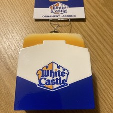 WHITE CASTLE CHEESEBURGER HAMBURGER SLIDER CHRISTMAS ORNAMENT picture