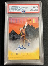 2024-25 Panini Origins Shai Gilgeous-Alexander Autograph Gold 01/10 PSA10 POP 1 picture