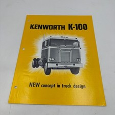 Vintage Kenworth Truck Brochure 1960's K-100 Concept Rare Original Motor Company picture