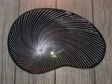 Vintage Mid Century Modern Lausitzer Glas Kidney Shaped Serving Tray picture