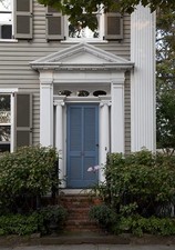 Photo:Stonington Connecticut 2011 Colonial House Blue Door Exterior picture