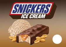 Snickers Ice Cream Bar for Ice Cream Truck, push Cart Sticker Decal 7