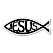 Mini Black Jesus Fish picture