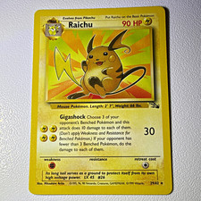 Pokémon Fossil Raichu 29/62 Non Holo 1999 WOTC English picture