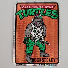 Rare VTG Prism 1990 TMNT Rocksteady Vending Machine Sticker by Mirage Studios picture