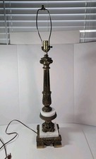 Vintage Empire Style Brass & Marble 34.5