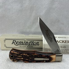 Vintage 1990 Remington UMC R1306 USA Stag Delrin Handle Knife - “Tracker” picture