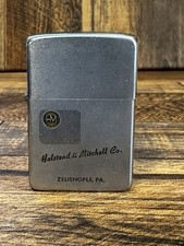 VINTAGE 1950s HALSTEAD & MITCHELL CO. PA SCRIPT ZIPPO PATENT 2517191 5 BARREL picture