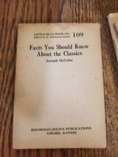 Vintage Little Blue Book (No. 109) titled 