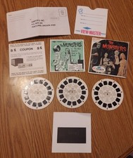 Vintage 1966 The Munsters View-Master 3-Reel Mail-Order Set COMPLETE w/ Inserts picture