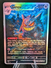 Gengar Non-TCG Custom Holo Pokemon Card See Photos picture