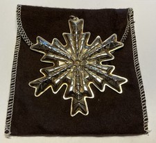 Gorham Sterling Silver Silver Snowflake Ornament 1978 picture