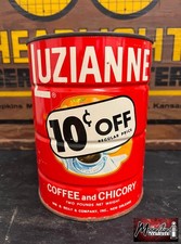 Vtg. LUZIANNE Coffee and Chicory Tin Can picture