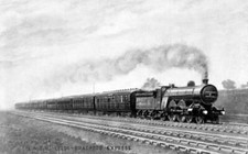 The Leeds- Bradford Express Steamtrain 1920 in the United Kingdom Old Photo picture