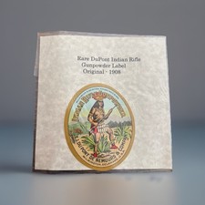 1908 ORIGINAL DuPont Indian Rifle Gunpowder Wilmington DE 3