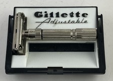 Vintage 1961 Gillette FatBoy Adjustable DE Safety Razor G1 - Clean picture