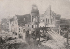 1907 Utica New York YMCA Fire Disaster Ruins Fire Men Dept Postcard H D Ross picture