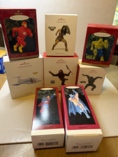 Hallmark Keepsake Christmas Ornament Lot Wonder Woman Aquaman Hulk Flash Panther picture
