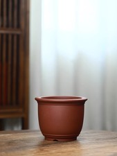 6.3in Chinese Yixing Zisha Flower Pot, Collectible Artisan Craft Bonsai Decor picture