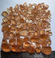 Lovely Orange Colour imperial Topaz Rough Lot From Famous Katlang Pak 169-Gram picture