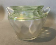 VINTAGE ANTIQUE STEUBEN VERRE DE SOIE THREAD DECORATED 5