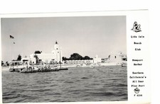 Lido Isle Beach Club, Newport Harbor, CA - Real Photo postcard by Frashers of CA picture