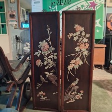 Vintage Mid-century Chinese Decorative Wall Hangings 40 Inches Tall 12 Inches... picture