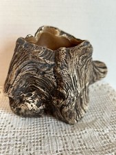 Millesan Drews’ MCM Art Pottery Rare Driftwood Planter CA EUC Signed 6x4.5” picture