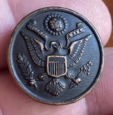 RARE Scarce Antique World War One WWI Liberty Mfg Co Locket Photo Button USA picture