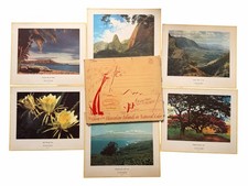 6 Vintage MCM Hawaii Souvenir Prints - Hawaiiana Waikiki Maui Diamond Head 12x15 picture