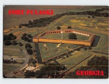 Postcard Aerial View Fort Pulaski Georgia USA picture