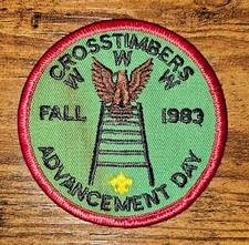 Denton County Texas Crosstimbers WWW Advancement Day Fall 1983 OA BSA Patch picture