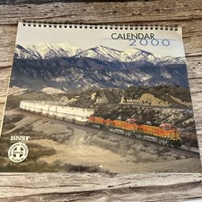 2000 BNSF Burlington Northern Sate Fe Train Calendar Unused picture