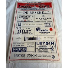 Vintage 1938 The Illustrated London News December 17 Dewars White Label Ad picture