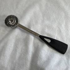 Vtg Starbucks 2 tbsp Rubber Handle Coffee Scoop Stainless Steel Espresso Measure picture