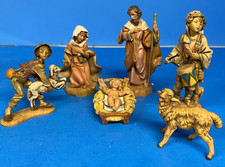 Fontanini Nativity 5in Italy Depose Holy Family  Shepherd Lot Of 6 picture