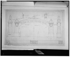 Photo:Endicott NY Workers Arch Blueprint 1900s Home of the Square Deal picture