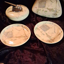 Ronson vintage 4 piece set. Lighter,  trinket/cigarette box, 2 coasters.  Lovely picture