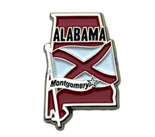 Alabama Flag State Of Colors 1 inch Hat Lapel Pin AV0310 F1D29X picture