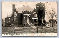 K7/ Arthur Illinois Postcard c1910 First Baptist Church Building 216 picture