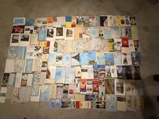 Lot Of Vintage Travel Literature Book, Booklets, Maps, Brochures USA & CA (110+) picture