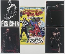SIGNED Amazing Spider-Man #129 REPRINT + (4) The Punisher Movie Promo 5 X 7's picture