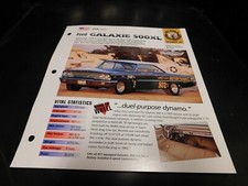 1963 Ford Galaxie 500XL Spec Sheet Brochure Photo Poster Darrell & Larry's Auto picture