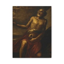 William Merritt Chase - St. Jerome - ca. 1872-1879 - Canvas Wall Art picture