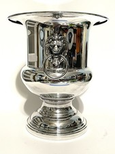 Wallace Silver-plated Champagne ice bucket with lion's head handles picture