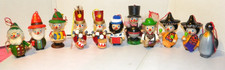 Vintage Steinbach Handmade Wooden Christmas Ornaments  Lot of 11 picture