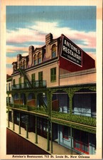 Antoine's Restaurant 713 St. Louis St. New Orleans LA Linen Postcard Unused picture