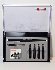 ROTRING Calligraphy Fountain ArtPen Set 1.1 1.5 1.9 2.3 2.7 w/ Case & 1 Refill picture