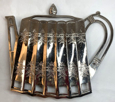 Vintage 1990's Godinger Silver Teapot Trivet picture